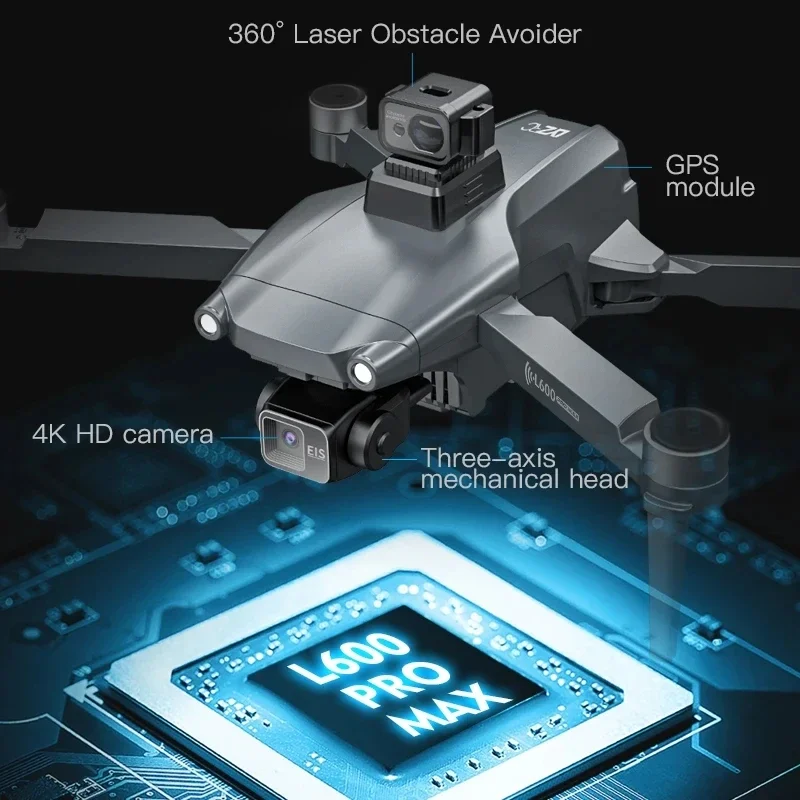L600 PRO RC Drone 4K HD Dual C - Drone Vs Rc Helicopter recension och pris