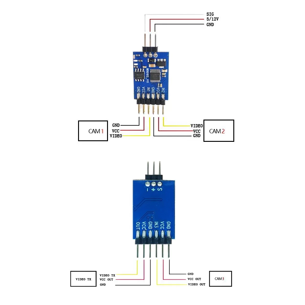5.8G 3 Channel Video Switcher  - Rc Airplane Drone recension och pris