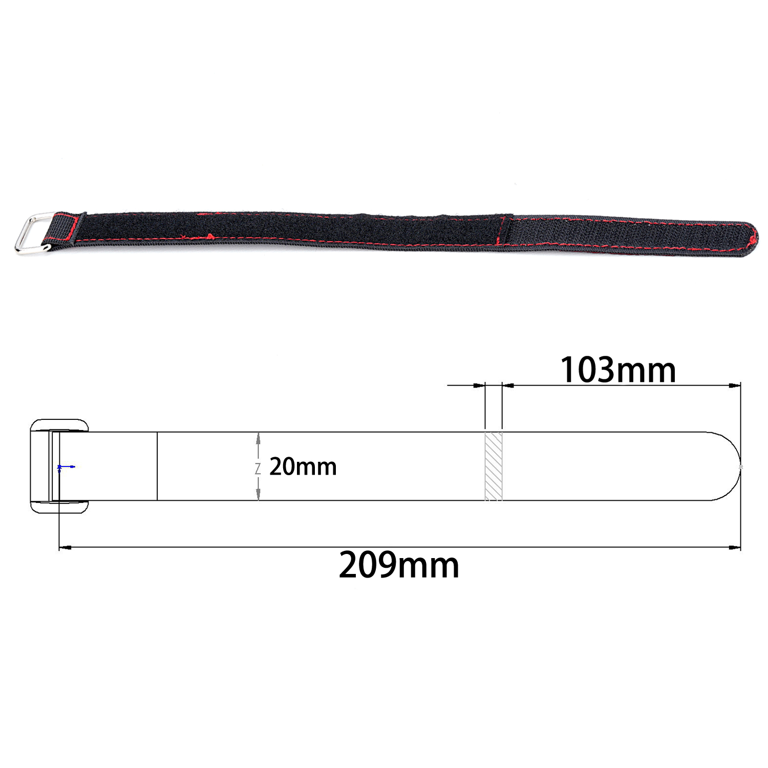 TCRC 2PCS 20x300MM Kevlar Stit - Drone Rc Lanyard recension och pris