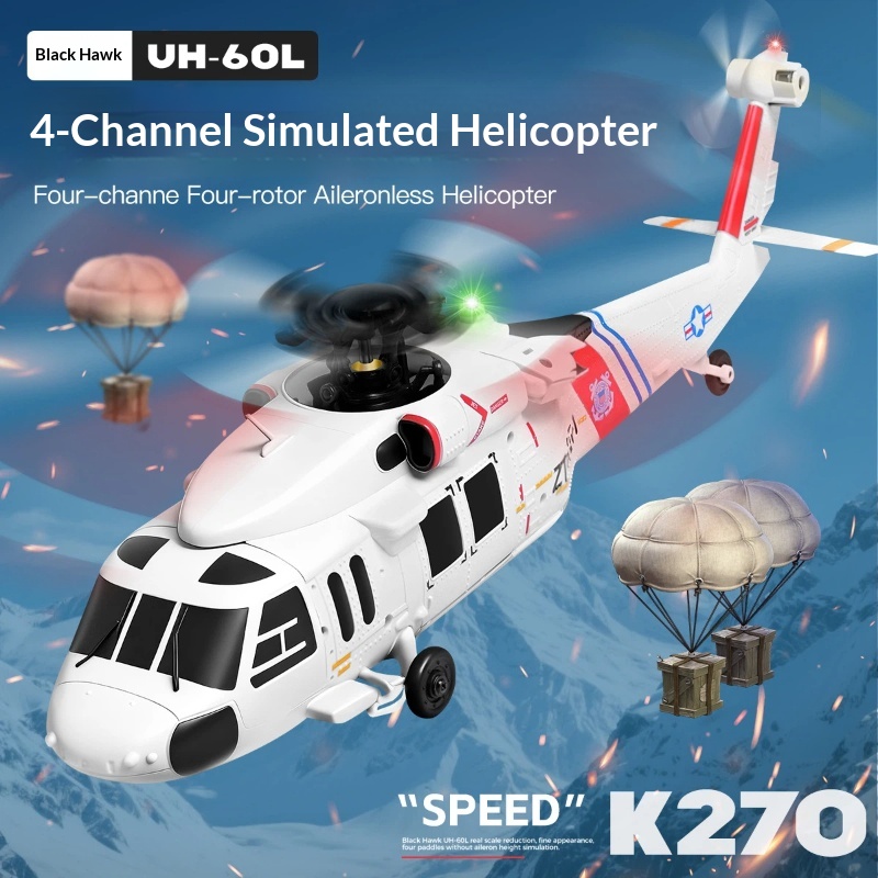 Wltoys K270 Black Hawk Uh 60l  - Rc Helicopter Gyro recension och pris