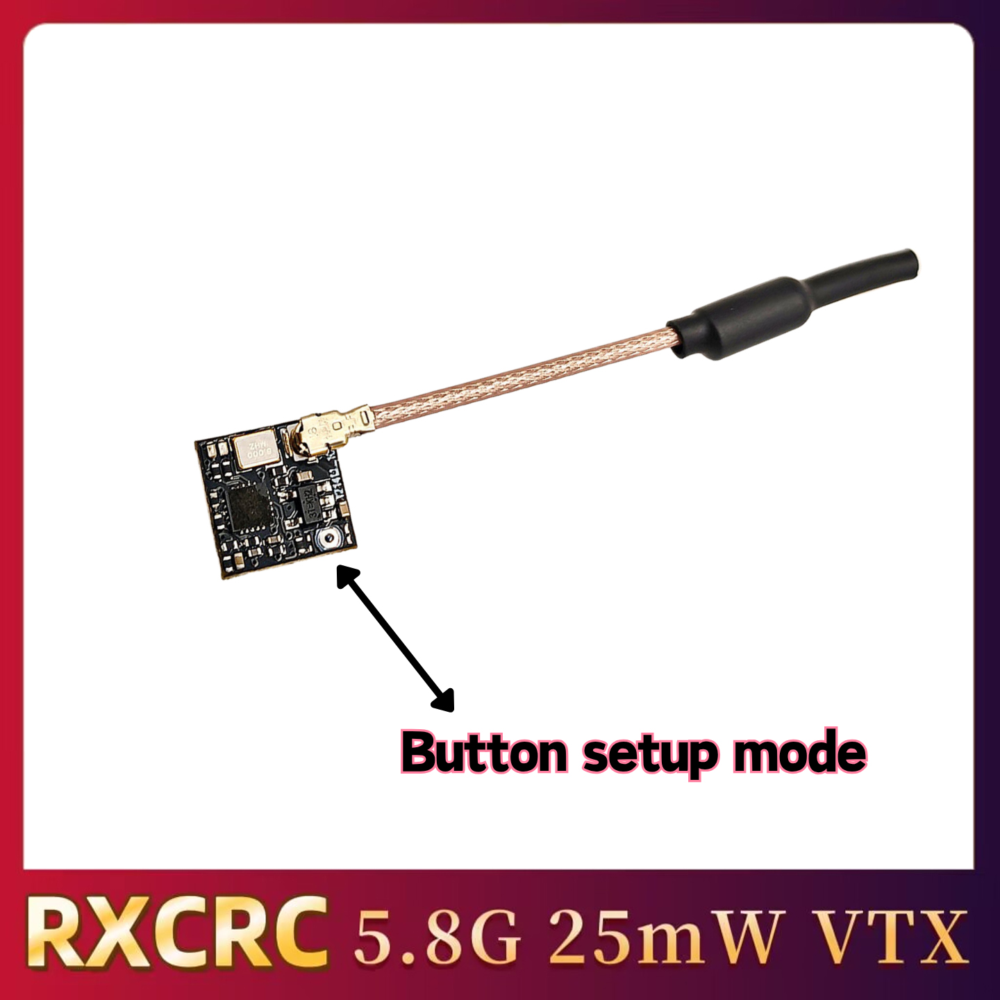 RXCRC 5.8GHz 48CH FPV 25mW Ana - Drone Rc Remote recension och pris