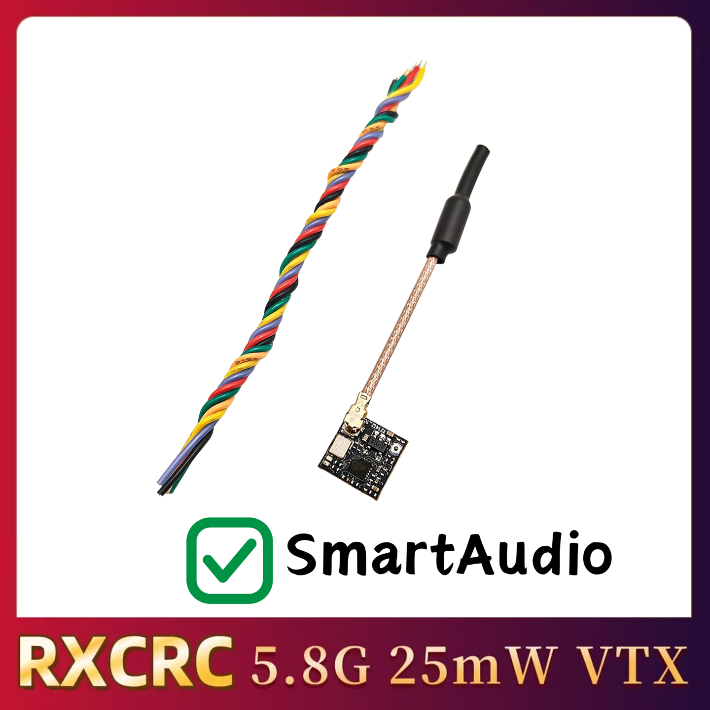 RXCRC 5.8GHz 48CH FPV 25mW Ana - Drone Rc Remote recension och pris